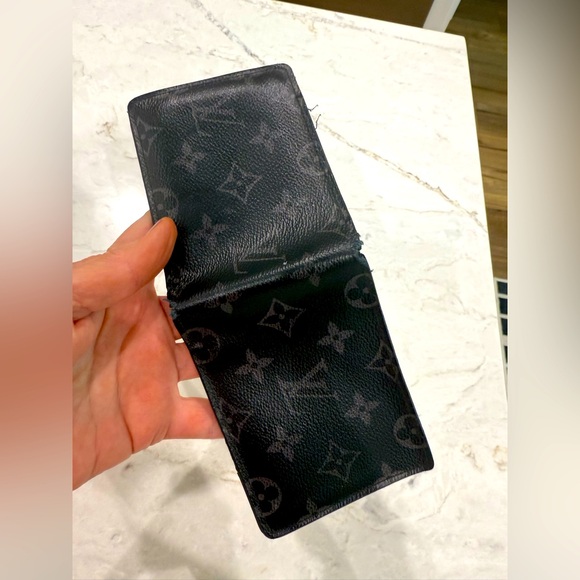 Louis Vuitton Other - Very used Louis Vuitton Dark Monogram Bifold! Great piece for up cycling.